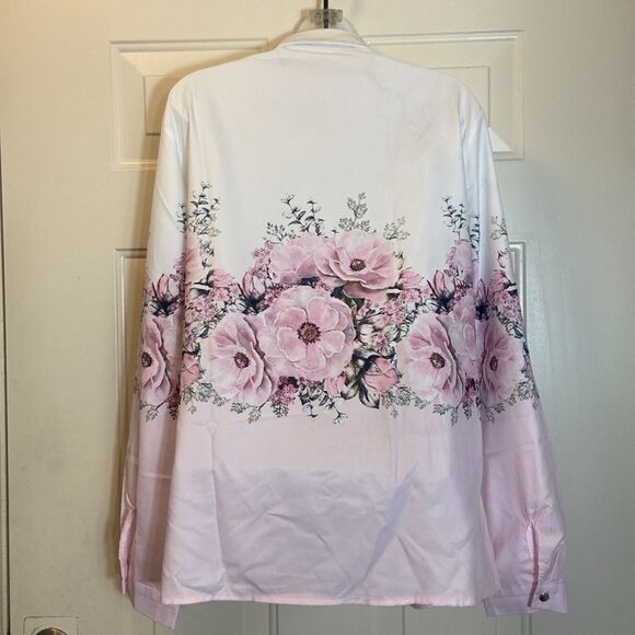 Women’s  Floral Button-Up Shirt Blouse Size XXL - Picture 12 of 12